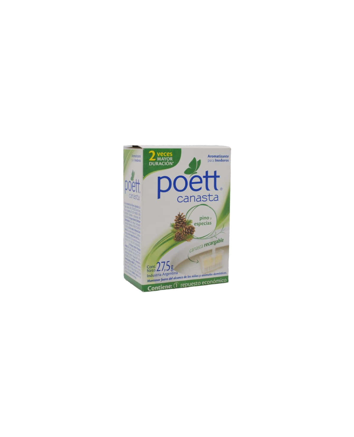 Canasta para Inodoro Poett Pino y Especias 27,5 Gr